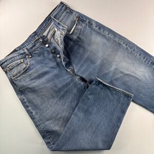 Vintage Levi's 501 Button Fly Denim Jeans Classic Fit Relaxed Straight Leg Y2K